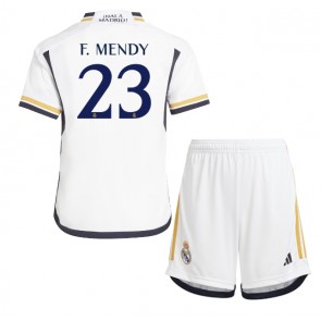 Real Madrid Ferland Mendy #23 Dětské Domácí dres komplet 2023-24 Krátký Rukáv (+ trenýrky)